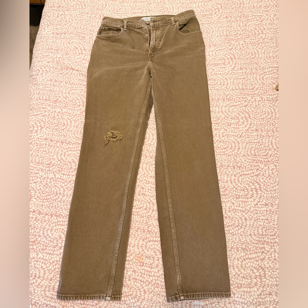 Abercrombie & Fitch Large Size 10 Long The 90’s Straight Ultra High-Rise Jean